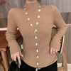 Wholesale Natural Baroque Pearl Long Sweater Chain With Geometric Pattern For Women Retro Beaded Clavicle Chain Jewelry