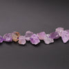 Wholesale Natural Crystal Agate Fluorite Raw Stone Ore Perforated Diy Beads