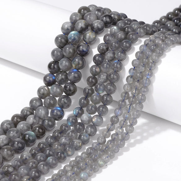 Wholesale Natural Crystal Gray Moonstone Beads Diy Jewelry Accessories For Bracelet And Necklace