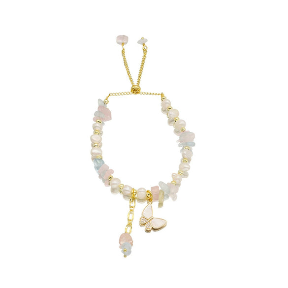 Wholesale Natural Freshwater Pearl Bracelet For Female With Original Design And Electroplating