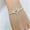 Wholesale Natural Freshwater Pearl Bracelet With Round Shape Copper Alloy Woven Hand Jewelry For Women