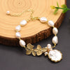 Wholesale Natural Freshwater Pearl Bracelet With Two Sided Light Retro Design Geometric Shape Electroplated Beaded Jewelry That Doesn't Fade