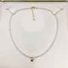 Wholesale Natural Freshwater Pearl Clavicle Necklace Round Shape Copper Alloy And Pearl Material Highend Style