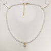 Wholesale Natural Freshwater Pearl Clavicle Necklace Round Shape Copper Alloy And Pearl Material Highend Style