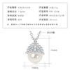 Wholesale Natural Freshwater Pearl Clavicle Necklace With Invisible Pendant Silver 925 Silver Electroplated Geometric Style