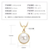 Wholesale Natural Freshwater Pearl Clavicle Necklace With Invisible Pendant Silver 925 Silver Electroplated Geometric Style