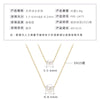 Wholesale Natural Freshwater Pearl Clavicle Necklace With Invisible Pendant Silver 925 Silver Electroplated Geometric Style