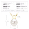 Wholesale Natural Freshwater Pearl Clavicle Necklace With Invisible Pendant Silver 925 Silver Electroplated Geometric Style