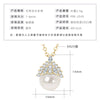 Wholesale Natural Freshwater Pearl Clavicle Necklace With Invisible Pendant Silver 925 Silver Electroplated Geometric Style