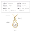 Wholesale Natural Freshwater Pearl Clavicle Necklace With Invisible Pendant Silver 925 Silver Electroplated Geometric Style