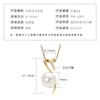 Wholesale Natural Freshwater Pearl Clavicle Necklace With Invisible Pendant Silver 925 Silver Electroplated Geometric Style