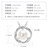 Wholesale Natural Freshwater Pearl Clavicle Necklace With Invisible Pendant Silver 925 Silver Electroplated Geometric Style