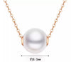 Wholesale Natural Freshwater Pearl Clavicle Necklace With Invisible Pendant Silver 925 Silver Electroplated Geometric Style