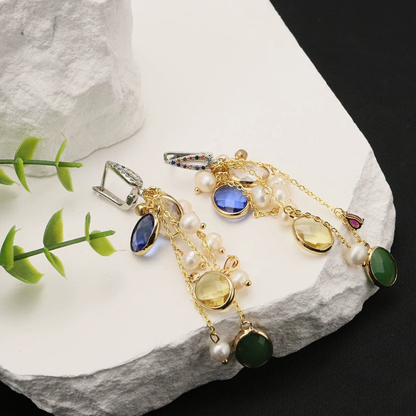 Wholesale Natural Freshwater Pearl Earrings For Women Retro Style