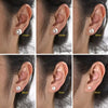 Wholesale Natural Freshwater Pearl Earrings With S925 Sterling Silver Needle And Oblate Shape