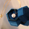 Wholesale Natural Freshwater Pearl Flat Round Clavicle Chain Necklace Copper Alloy Accessories