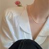 Wholesale Natural Freshwater Pearl Necklace Copper 14K Pack Gold Small Grain Rice Bead Clavicle Chain Retro Minimalist