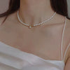 Wholesale Natural Freshwater Pearl Necklace Simple Exquisite Clavicle Chain Light Luxury Versatile For Women