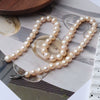 Wholesale Natural Freshwater Pearl Necklace With Copper Accessories Hand Knotted Special Shape