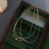 Wholesale Natural Freshwater Pearl Necklace With Geometric Style And Electroplating Treatment For Women