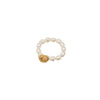 Wholesale Natural Freshwater Pearl Ring Retro Geometric Style Electroplated