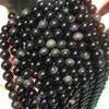 Wholesale Natural Gold Obsidian Beads Polished Jewelry Accessories For Diy Bracelets