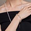 Wholesale Natural Handmade Freshwater Pearl And Copper Bead Women's Bracelet