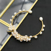 Wholesale Natural Pearl Bracelet For Women Retro Light Luxury Floral Petals Geometric Electroplated Hand Ornament