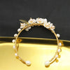 Wholesale Natural Pearl Bracelet For Women Retro Light Luxury Floral Petals Geometric Electroplated Hand Ornament