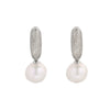 Wholesale Natural Pearl Drop Shape Handmade Women's Earrings S925