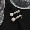 Wholesale Natural Pearl Drop Shape Handmade Women's Earrings S925