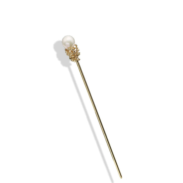 Wholesale Natural Pearl Geometric Retro Style Hairpin For Updo As Classical Headdress And Hair Accessories