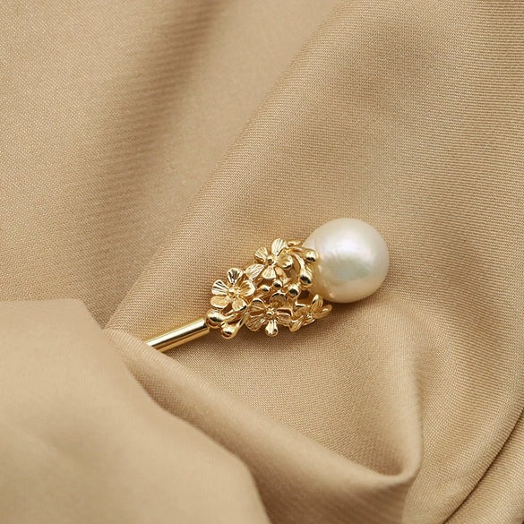 Wholesale Natural Pearl Geometric Retro Style Hairpin For Updo As Classical Headdress And Hair Accessories