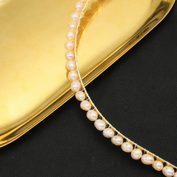 Wholesale Natural Pearl Headband Handmade Retro Geometric Light Luxury Summer Women's Hair Accessories