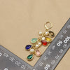 Wholesale Natural Pearl Retro Geometric Water Drop Earrings With Electroplating Design For Women