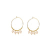 Wholesale Natural Pearl Women's Retro Geometric Pure Handmade Earrings