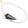 Wholesale Natural Semiprecious Stone And Copper Accessories Spirit Pendulum Polished Unisex Personality Style
