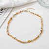 Wholesale Natural Stone And Copper Beaded Necklace And Bracelet With Geometric Style And Electroplating Treatment For Women