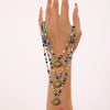Wholesale Natural Stone And 316L Stainless Steel Beaded Necklace With Devil's Eye Enamel Glaze Zircon Pendant Geometric Pattern Electroplated