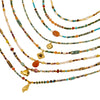 Wholesale Natural Stone And Titanium Steel Geometric Handmade Necklace With Original Design