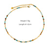 Wholesale Natural Stone And Titanium Steel Geometric Handmade Necklace With Original Design