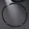 Wholesale Natural Stone Beaded Necklace Handmade With Alloy Pendant Geometric Style Round Shape Unisex