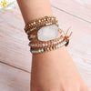 Wholesale Natural Stone Bohemian Handwoven Tree Of Life Minimalist Women's Bracelet