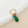 Wholesale Natural Stone Drop Earrings Stainless Steel Handmade Electroplated Small Fresh Design