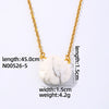 Wholesale Natural Stone Dropshaped Pendant Clavicle Ochain Handmade Women's Fashion Accessories