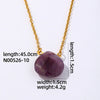Wholesale Natural Stone Dropshaped Pendant Clavicle Ochain Handmade Women's Fashion Accessories