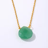 Wholesale Natural Stone Dropshaped Pendant Clavicle Ochain Handmade Women's Fashion Accessories