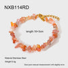 Wholesale Natural Stone Geometric Goldplated Stainless Steel Necklace And Bracelet Jewelry For Women