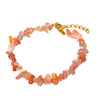 Wholesale Natural Stone Geometric Goldplated Stainless Steel Necklace And Bracelet Jewelry For Women