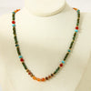 Wholesale Natural Stone Goldplated Geometric Stainless Steel Ball Chain Necklace For Women